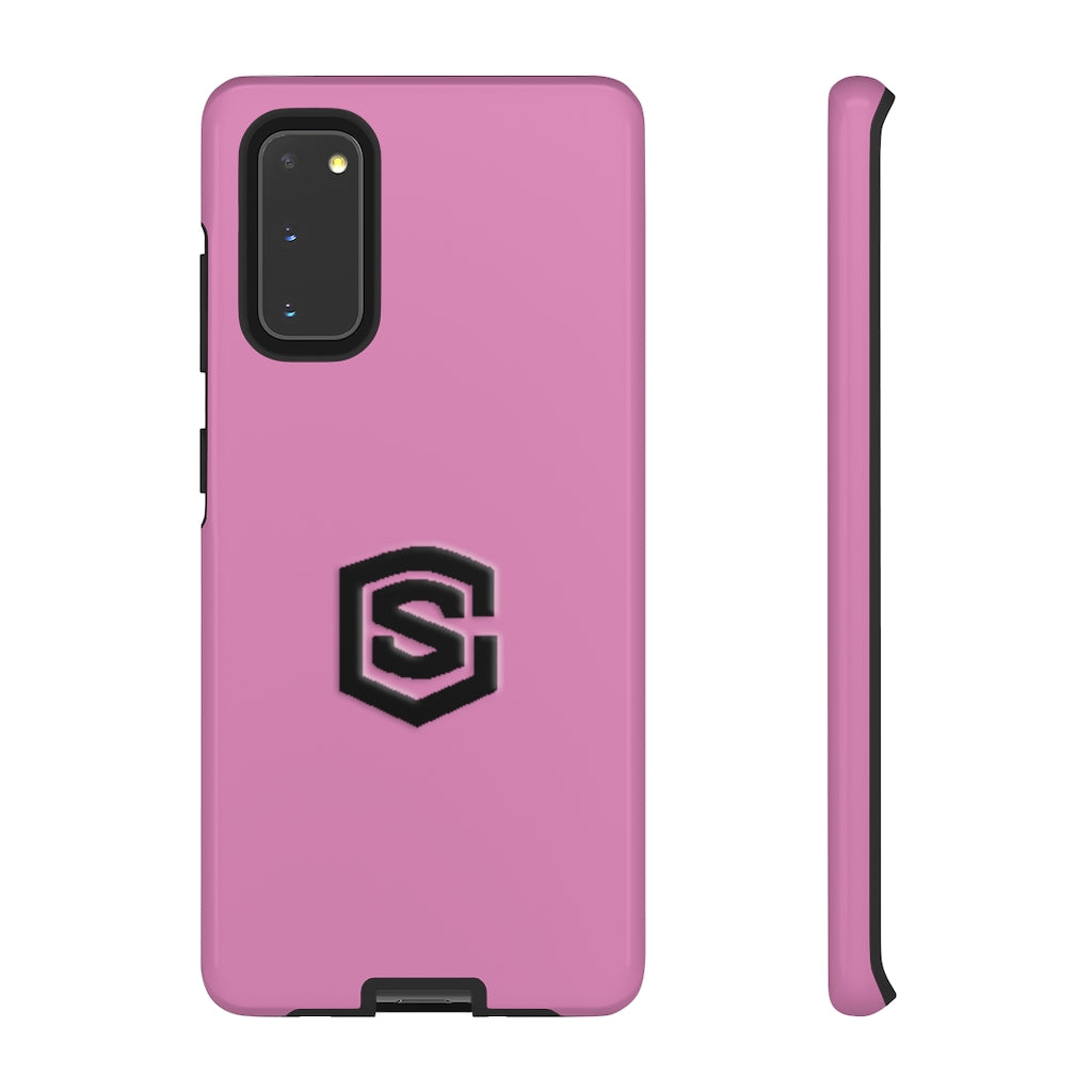 Pink Tough Cases Black Logo