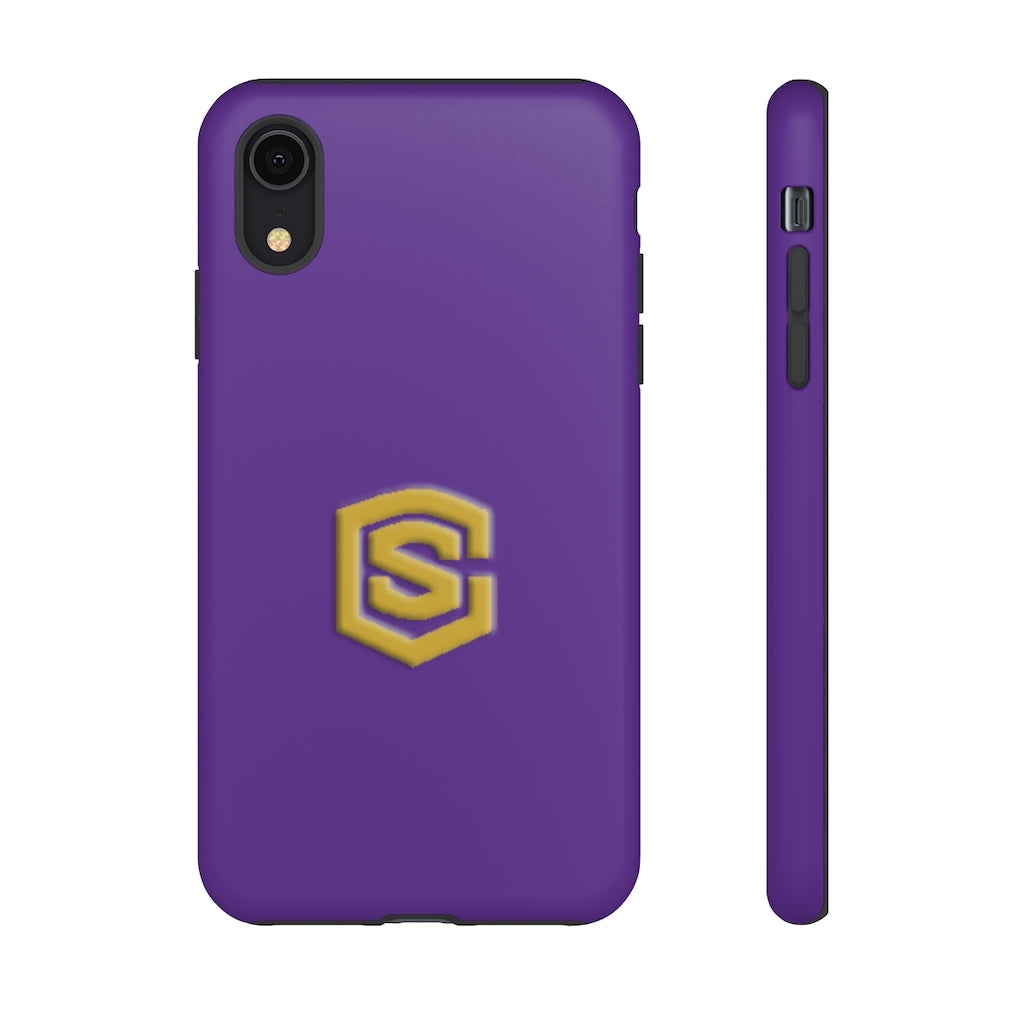 Purple Tough Cases Gold Logo