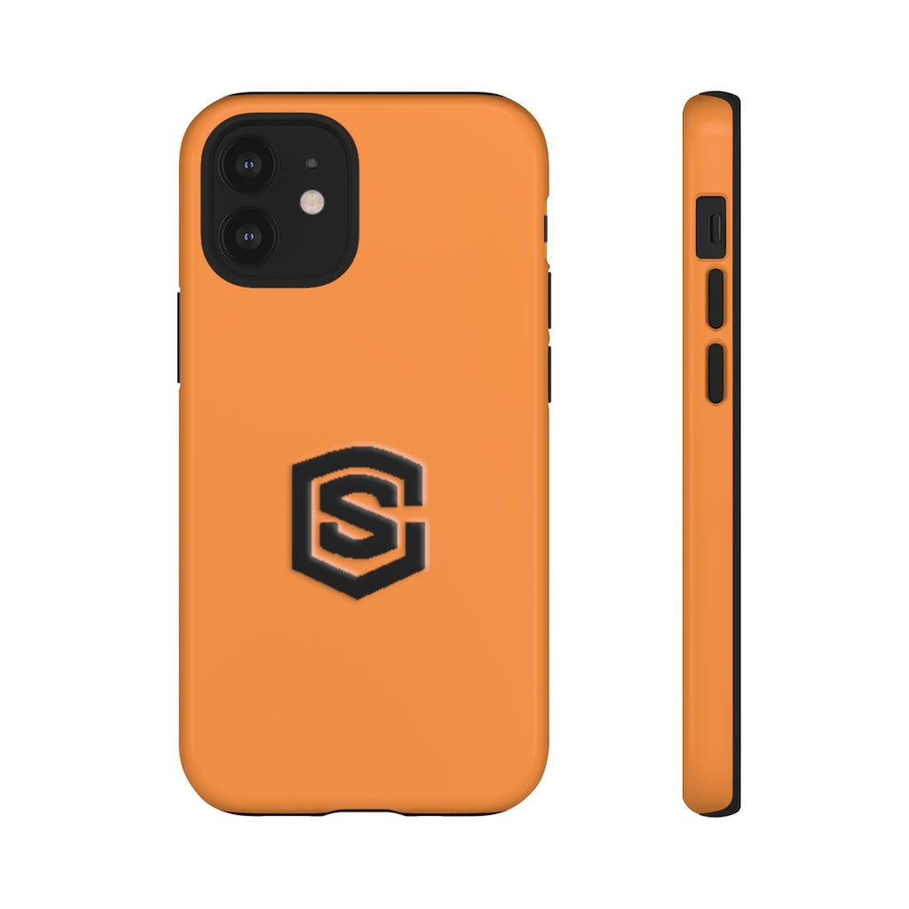 Orange Tough Cases Black Logo