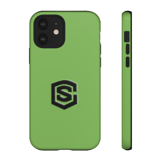Green Tough Cases Black Logo