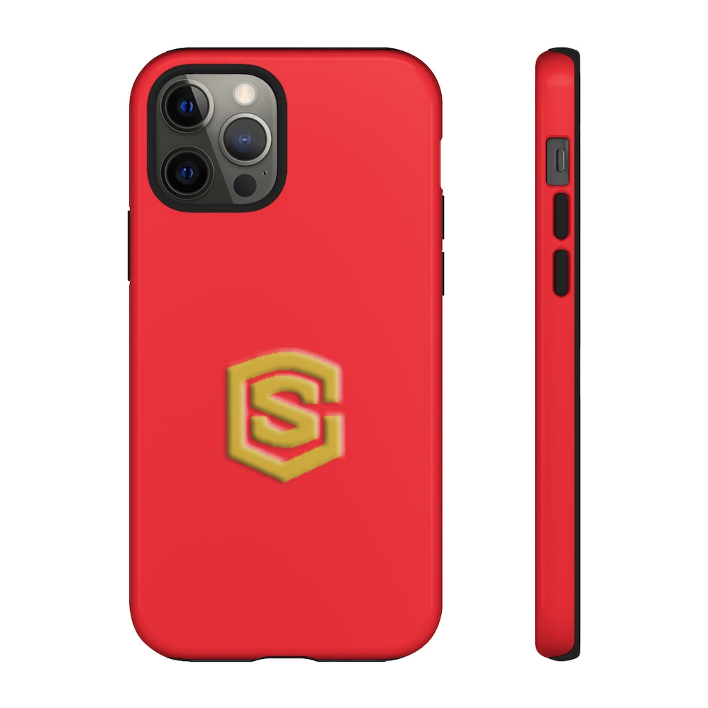 Red Tough Cases Gold Logo
