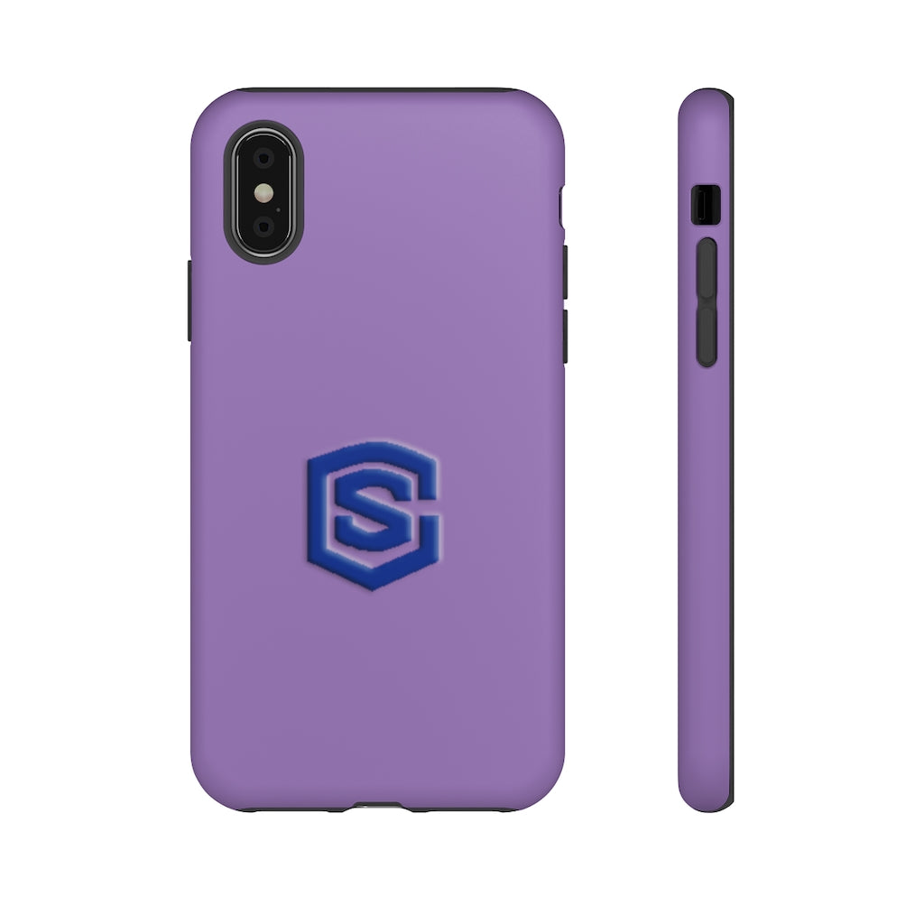 Purple Tough Cases Blue Logo