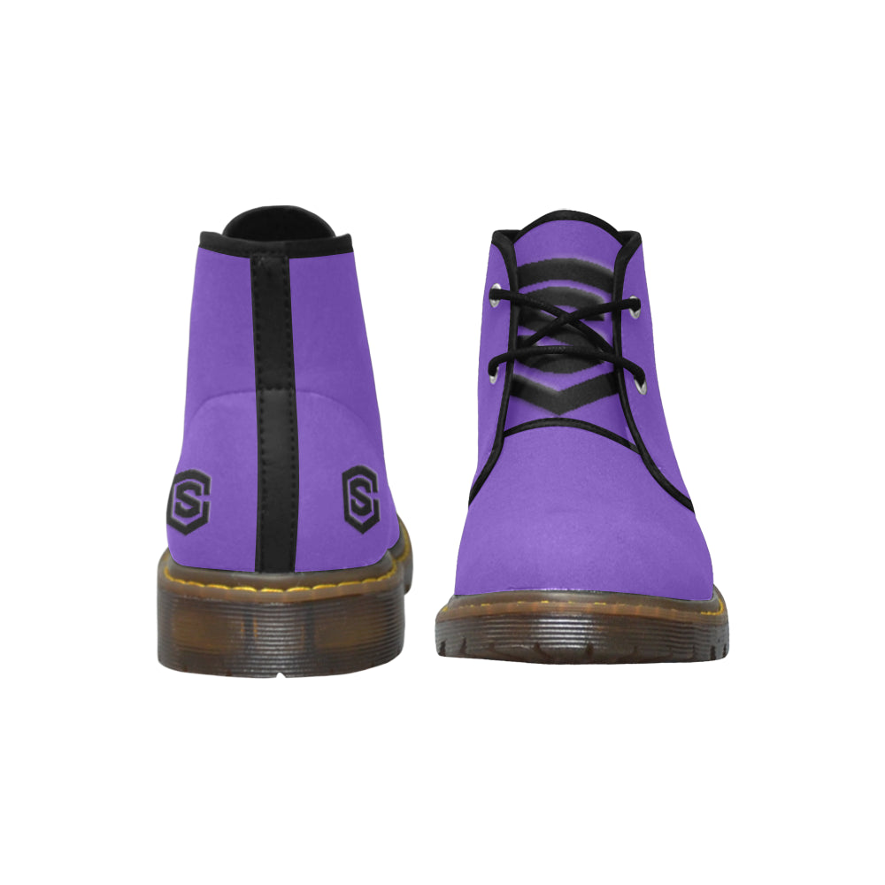 Black Logo Men's Nubuck Chukka Boots (Model 2402)