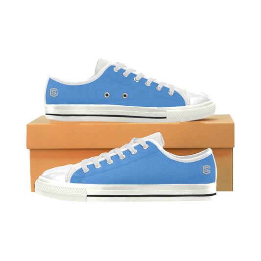 silver logo Women's Classic Canvas Shoes (Model 018)
