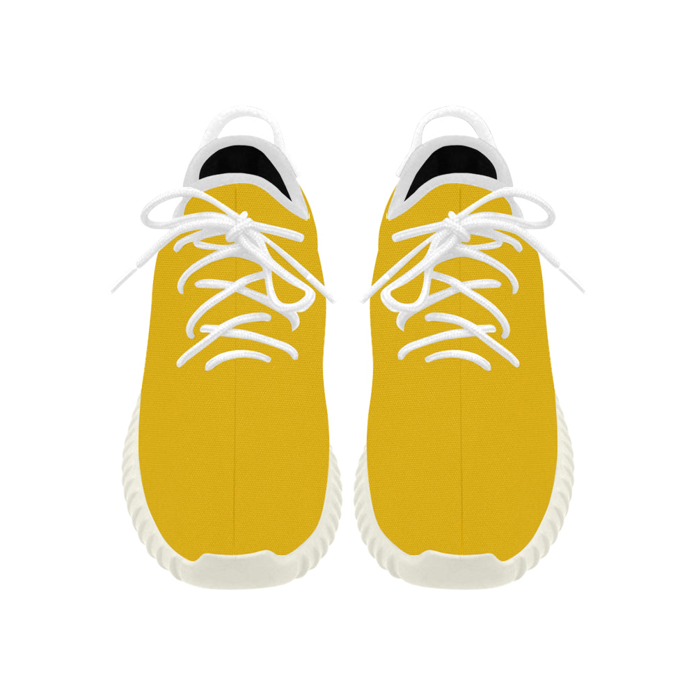 silver logo Grus Women's Breathable Woven Running Shoes (Model 022)