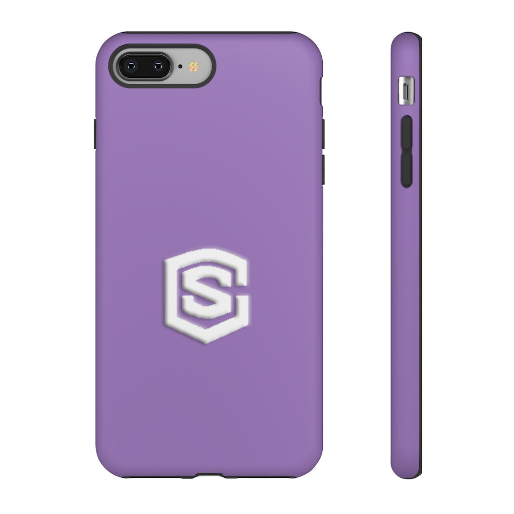 Purple Tough Cases White Logo