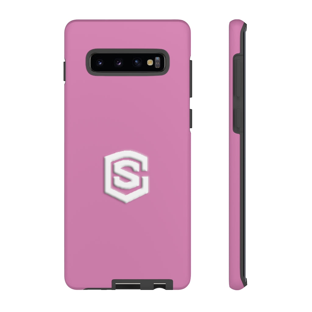 Pink Tough Cases White Logo