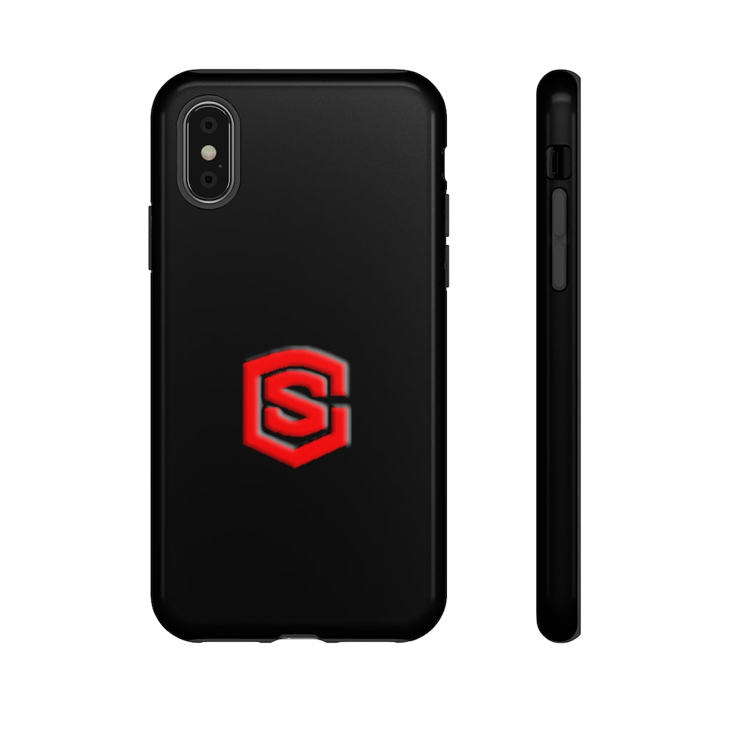 Black Tough Cases Red Logo