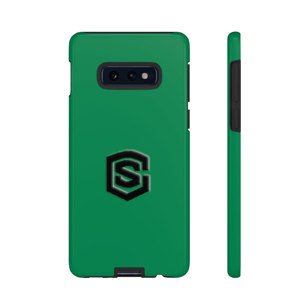 Green Tough Cases Black Logo