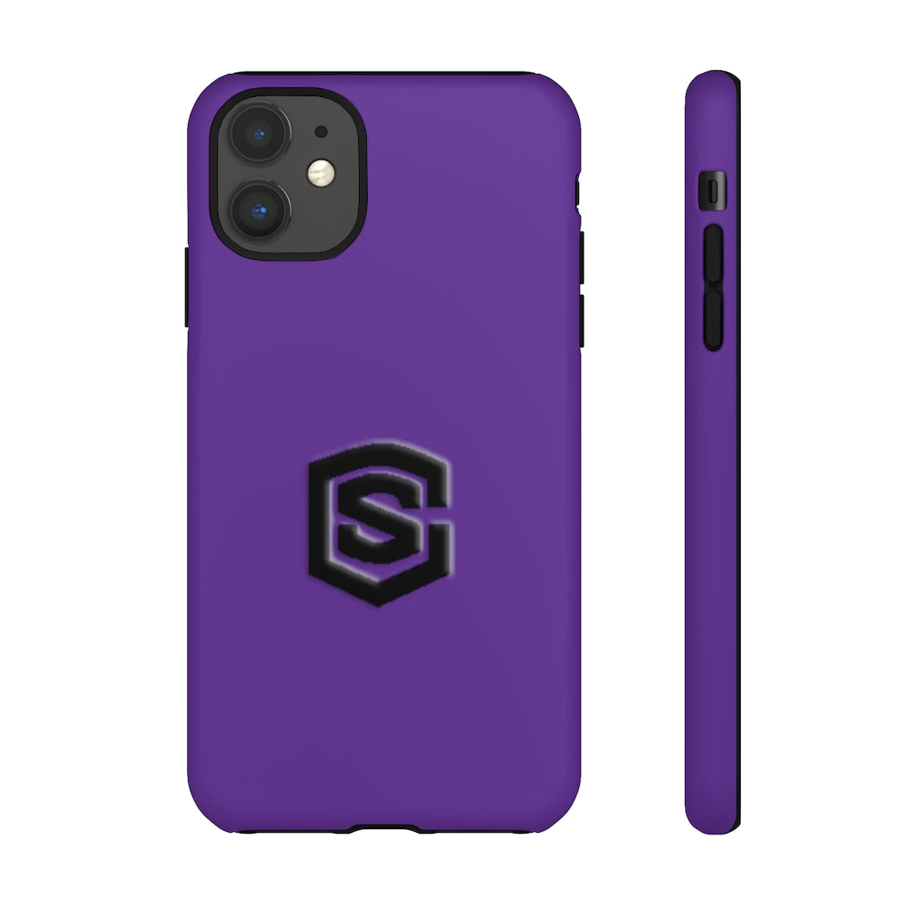 Purple Tough Cases Black Logo