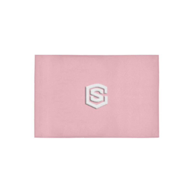 Pink Doormat 24" x 16" (Sponge Material) with White Logo Doormat 24" x 16" (Sponge Material)