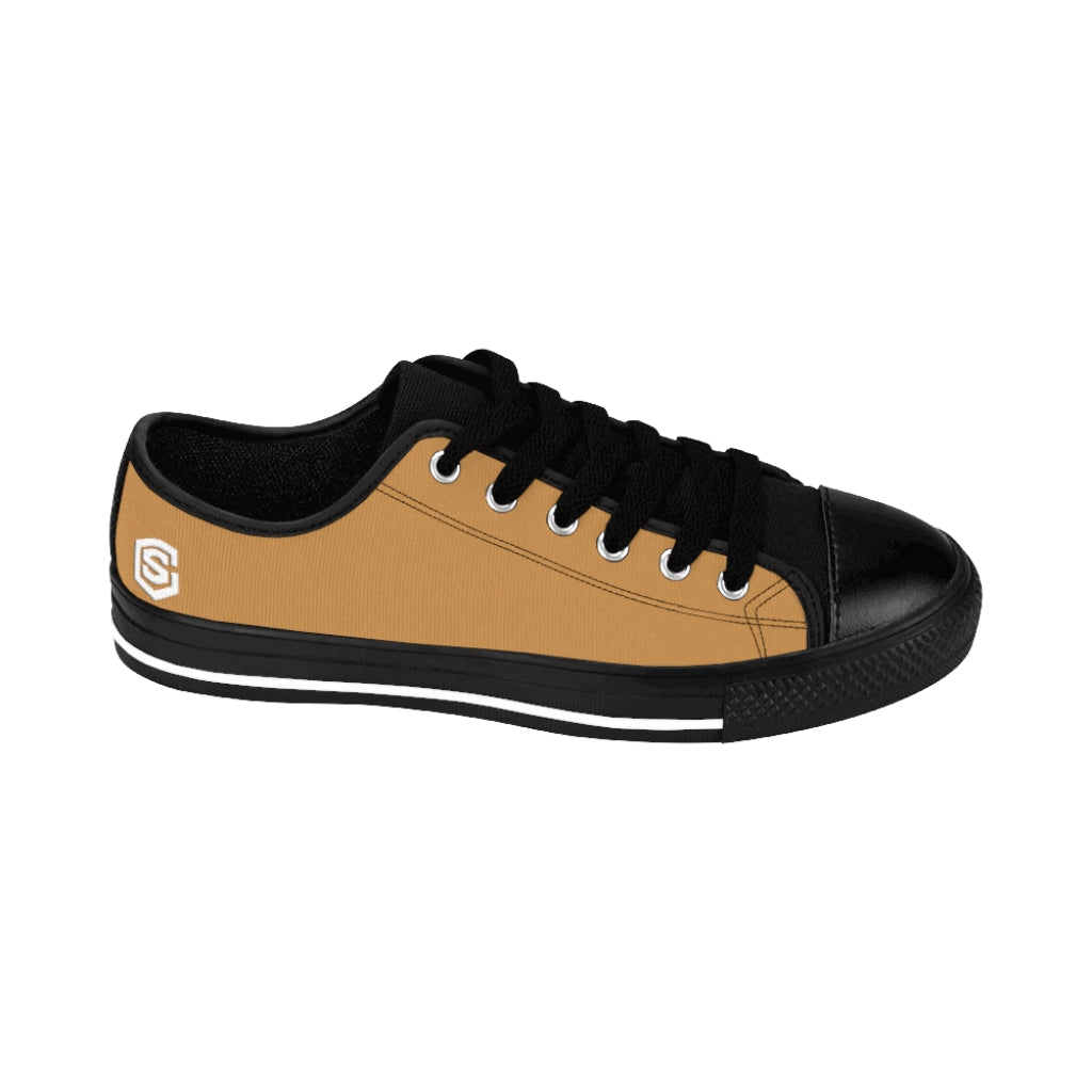 brown Women's Sneakers White logo