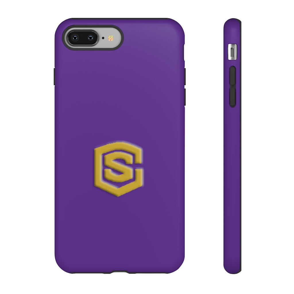 Purple Tough Cases Gold Logo
