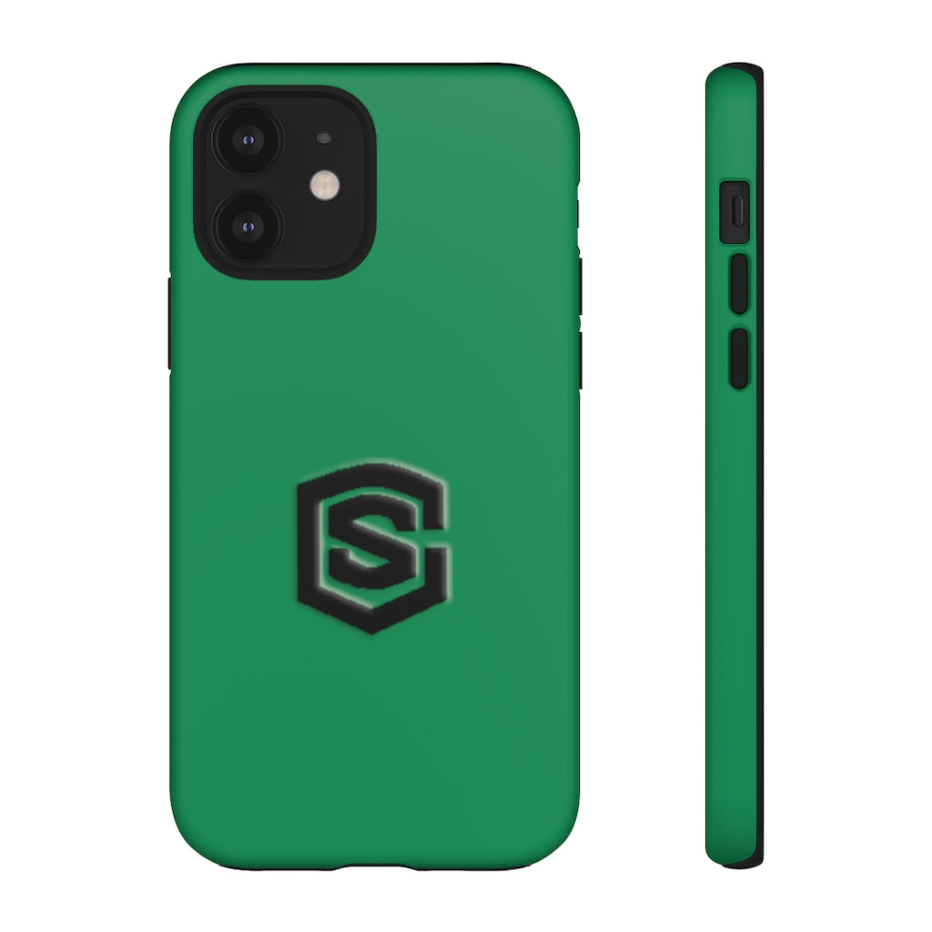 Green Tough Cases Black Logo