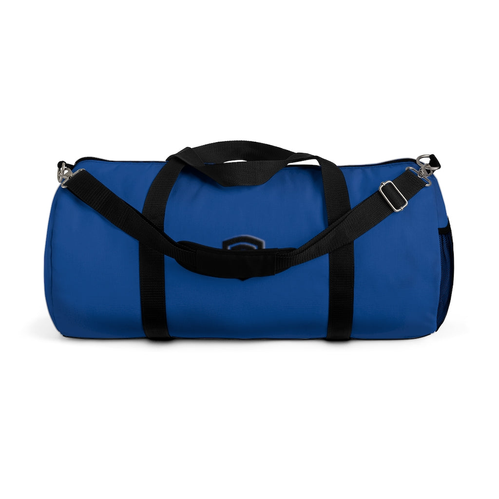 Blue Duffel Bag Black Logo