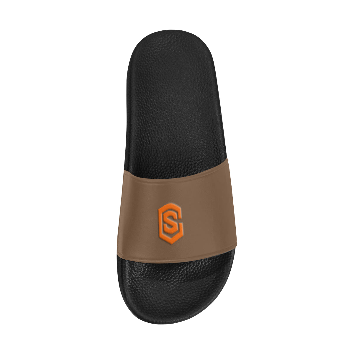 orange logo Men's Slide Sandals (Model 057)