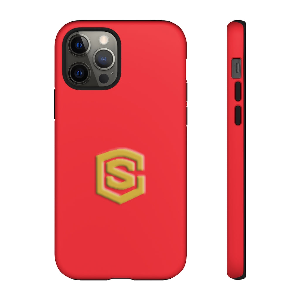 Red Tough Cases Gold Logo