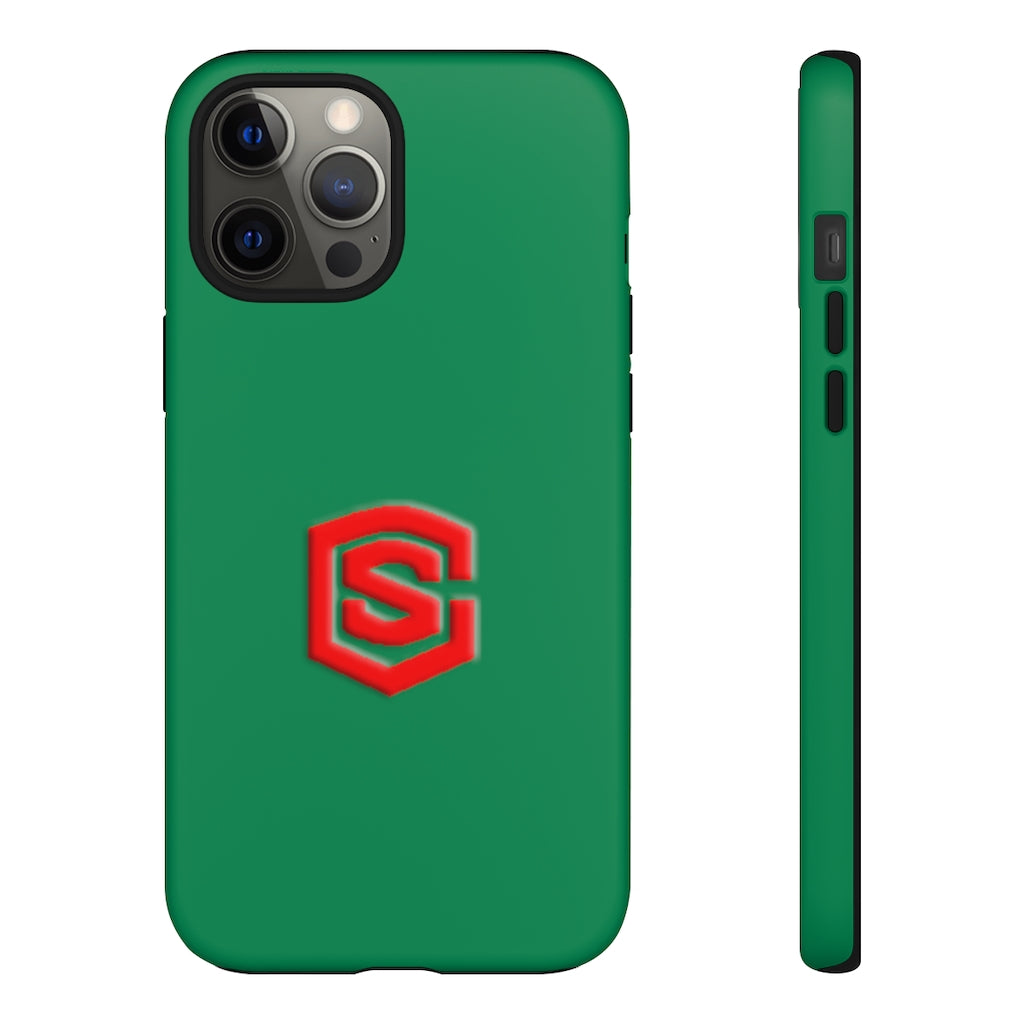 Green Tough Cases Red Logo