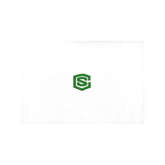 White Placemats 12" x 18" With Green Logo Placemats 12" x 18" (Set of 2)
