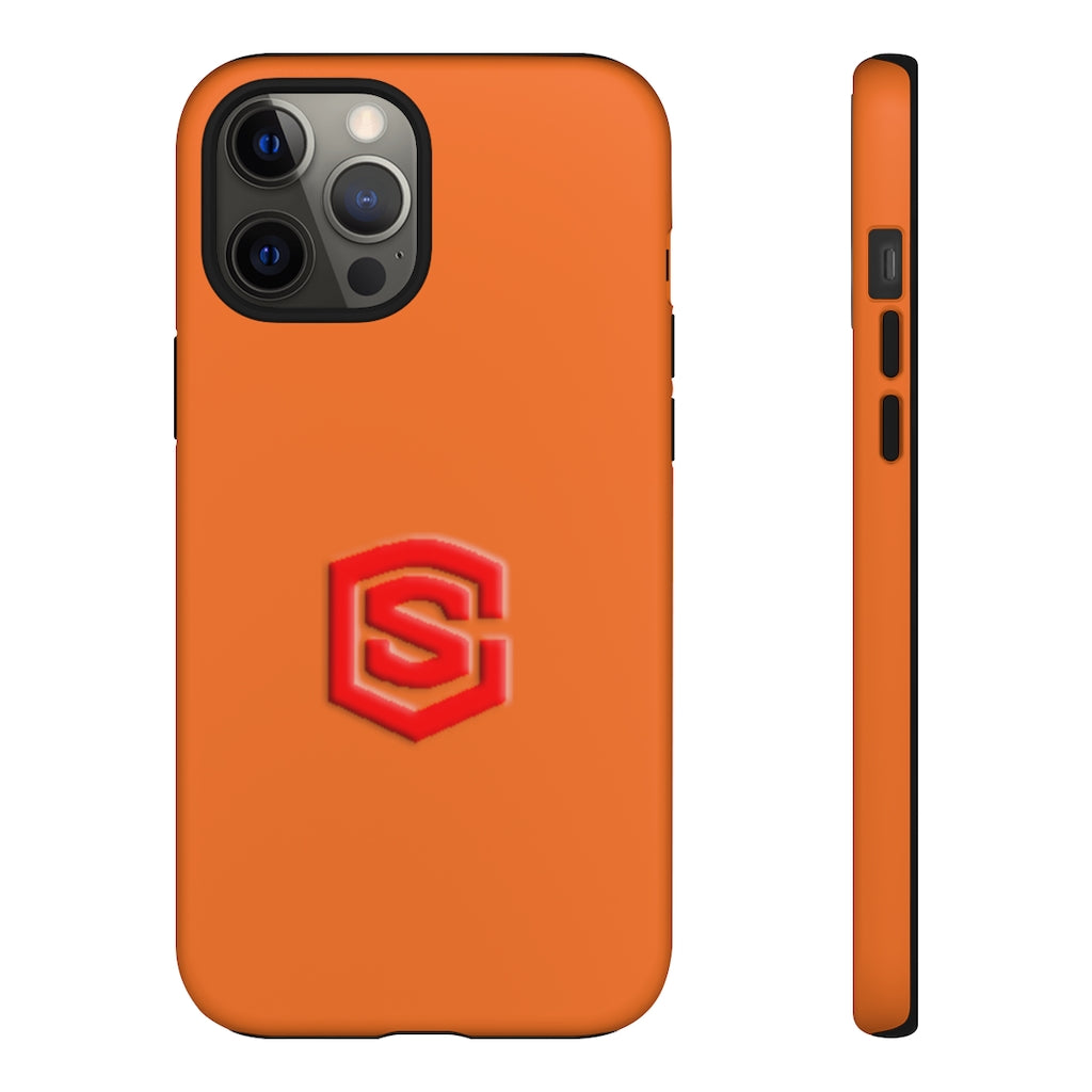 Orange Tough Cases Red Logo