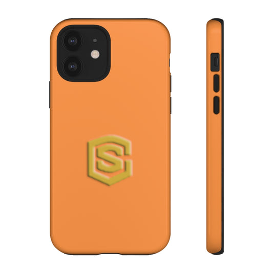 Orange Tough Cases Gold Logo