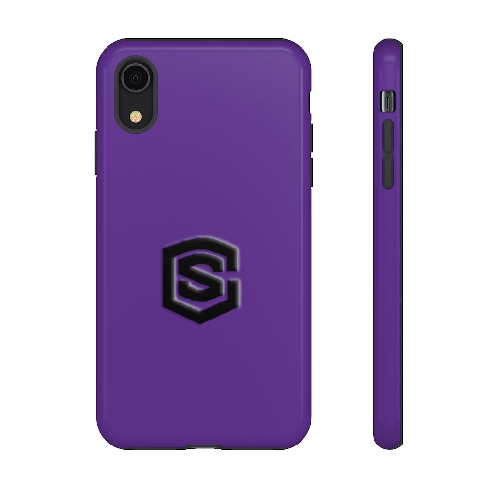 Purple Tough Cases Black Logo