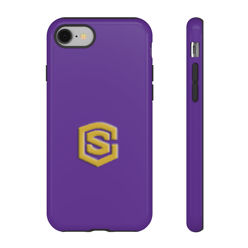 Purple Tough Cases Gold Logo