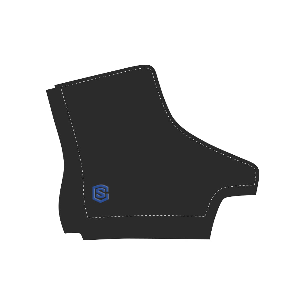 blue logo Apache Round Toe Women's Winter Boots (Model 1402)