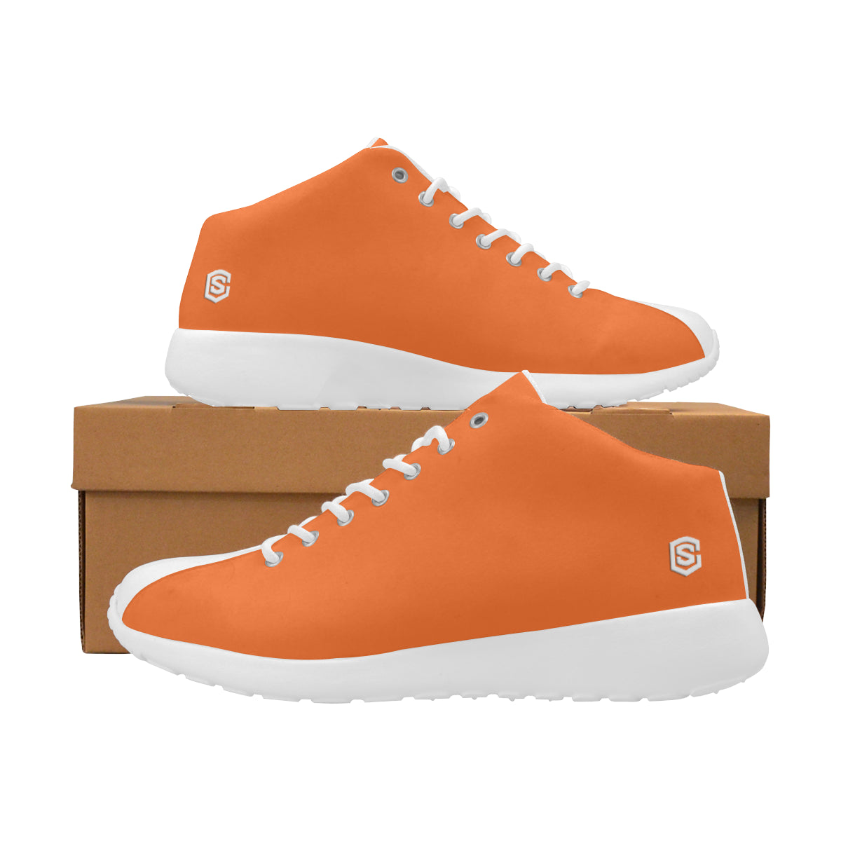 white logo Men's Basketball Training Shoes (Model 47502)