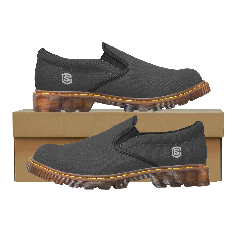 silver logo Martin Men's Slip-On Loafer (Model 12031)