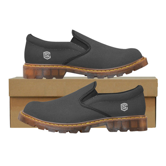 silver logo Martin Men's Slip-On Loafer (Model 12031)