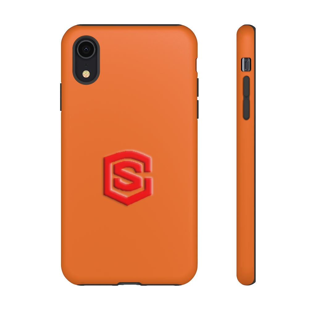 Orange Tough Cases Red Logo