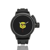 BLACK MEN SPORT WATCH WITH YELLOW LOGO Men's Sport Watch (Model 309)