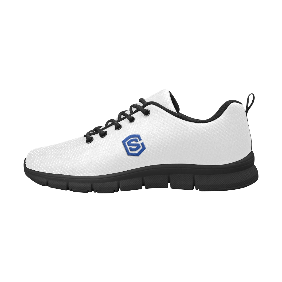 blue logo Men's Breathable Running Shoes (Model 055)