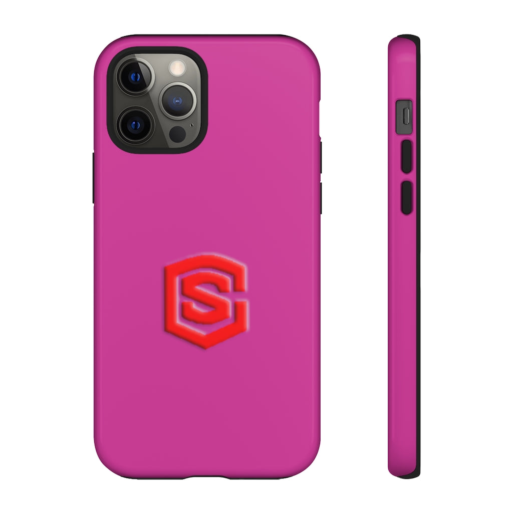 Pink Tough Cases Red Logo