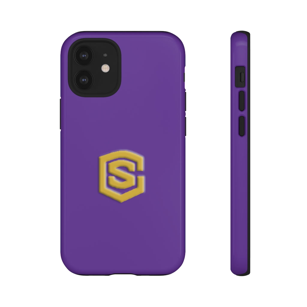 Purple Tough Cases Gold Logo