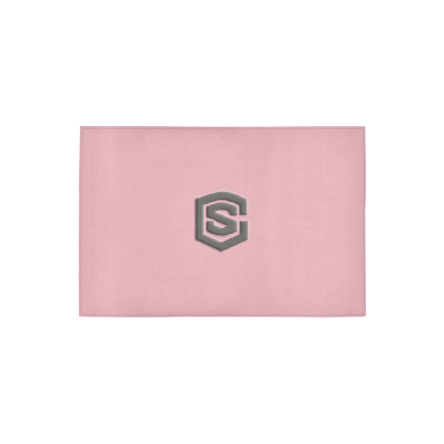 Pink Doormat 24" x 16" (Sponge Material) with Gray Logo Doormat 24" x 16" (Sponge Material)