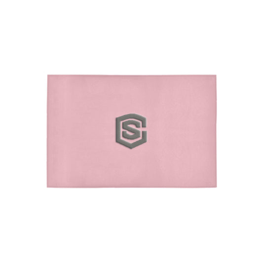 Pink Doormat 24" x 16" (Sponge Material) with Gray Logo Doormat 24" x 16" (Sponge Material)