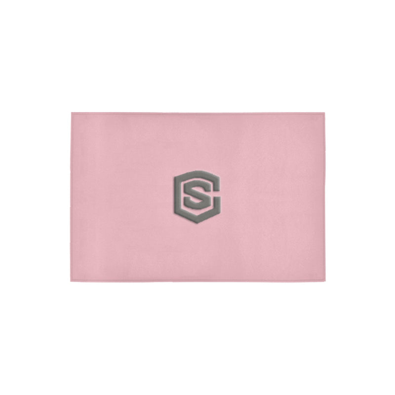 Pink Doormat 24" x 16" (Sponge Material) with Gray Logo Doormat 24" x 16" (Sponge Material)