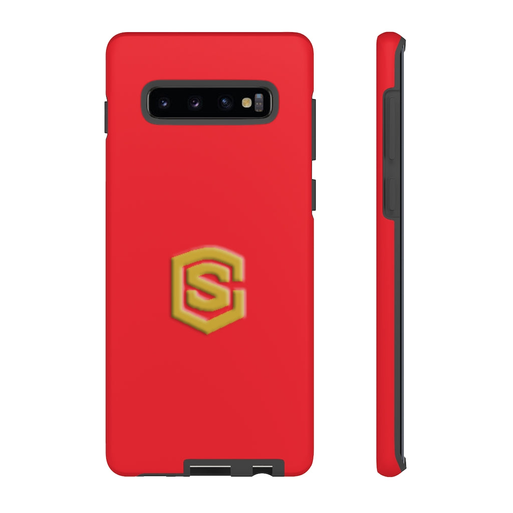 Red Tough Cases Gold Logo