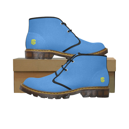 yellow Men's Canvas Chukka Boots (Model 2402-1)