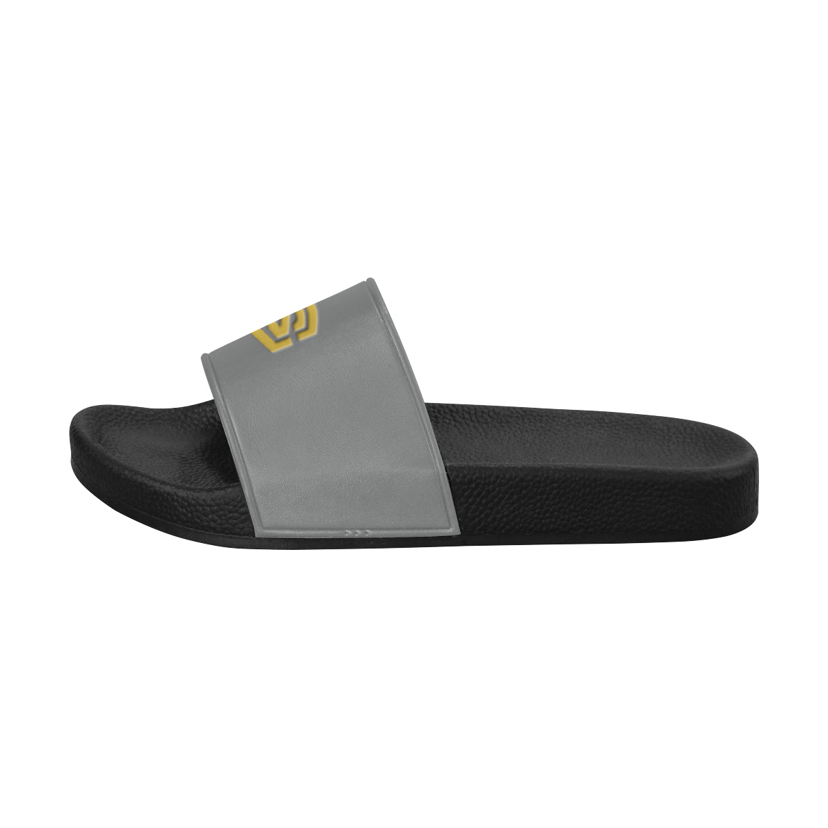 gold logo Men's Slide Sandals (Model 057)