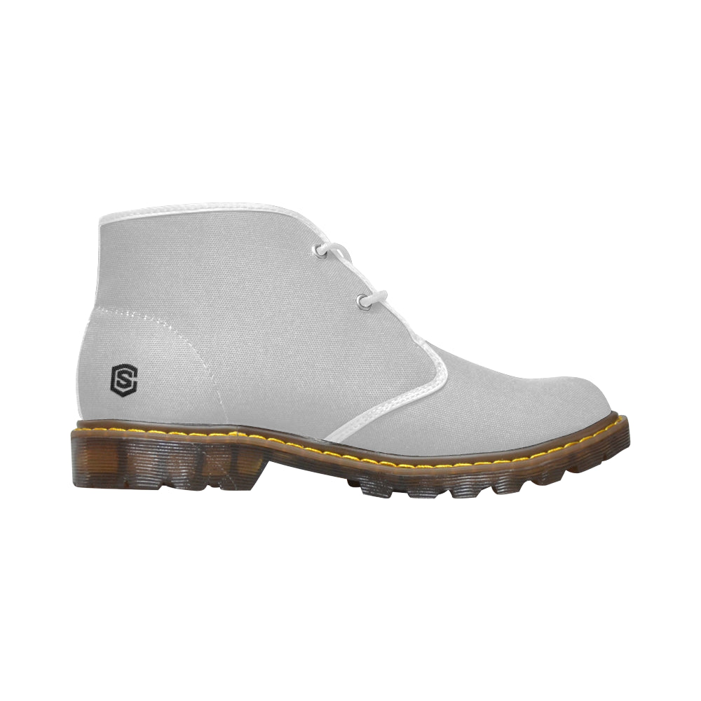 black Men's Canvas Chukka Boots (Model 2402-1)