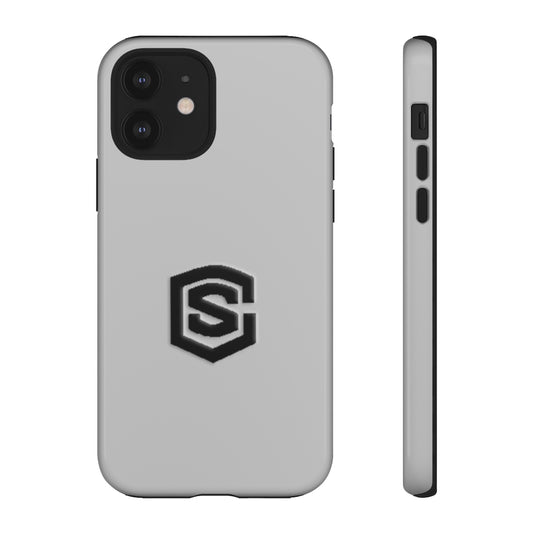 Silver Tough Cases Black Logo