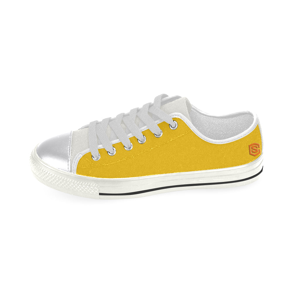 orange logo Women's Classic Canvas Shoes (Model 018)