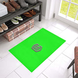 Green Doormat 24" x 16" (Sponge Material) with Gray Logo Doormat 24" x 16" (Sponge Material)