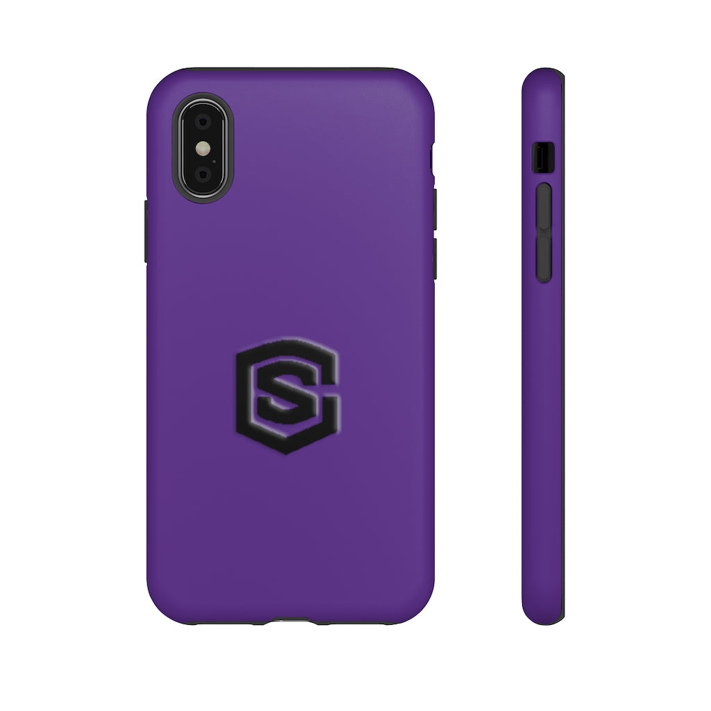 Purple Tough Cases Black Logo