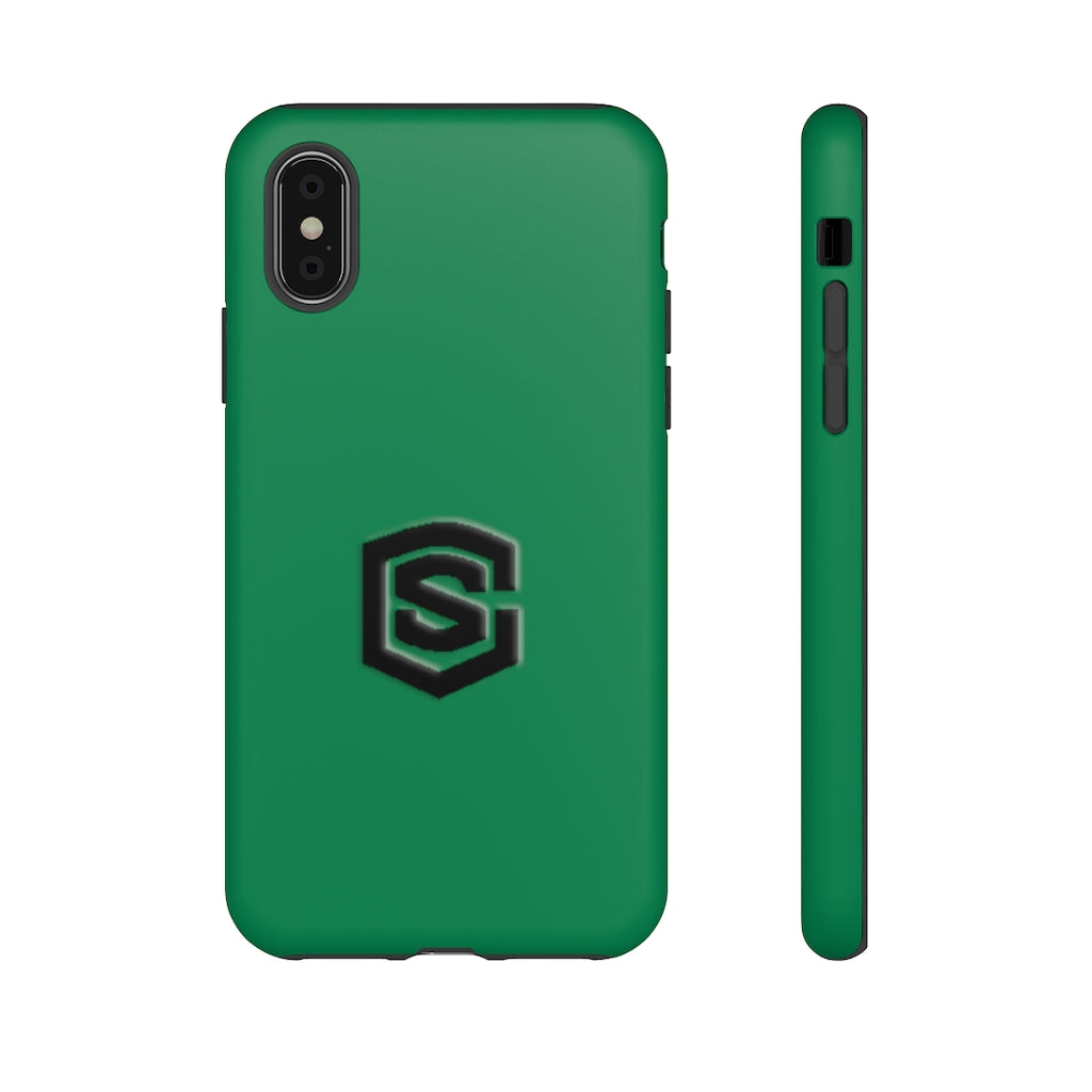 Green Tough Cases Black Logo