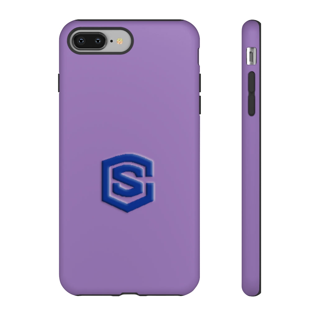 Purple Tough Cases Blue Logo