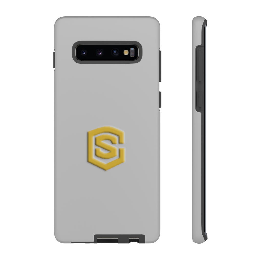 Silver Tough Cases Gold Logo